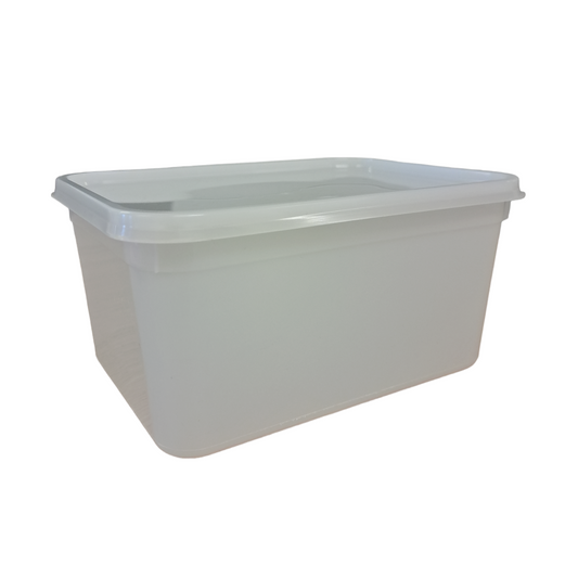 3 litre rectangle standard container & lid