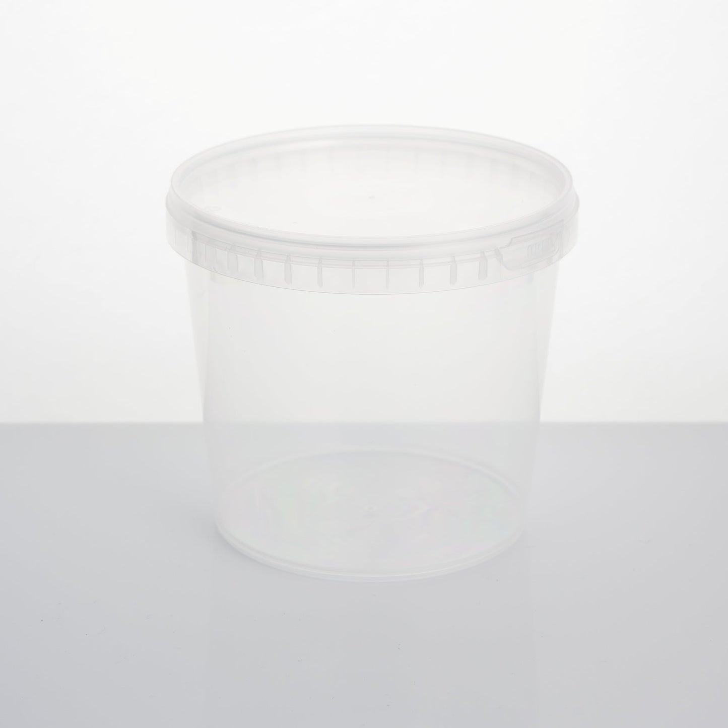 1 litre round tamper evident container & lid