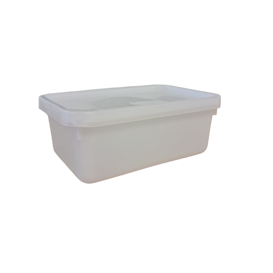 1 litre rectangle standard container & lid