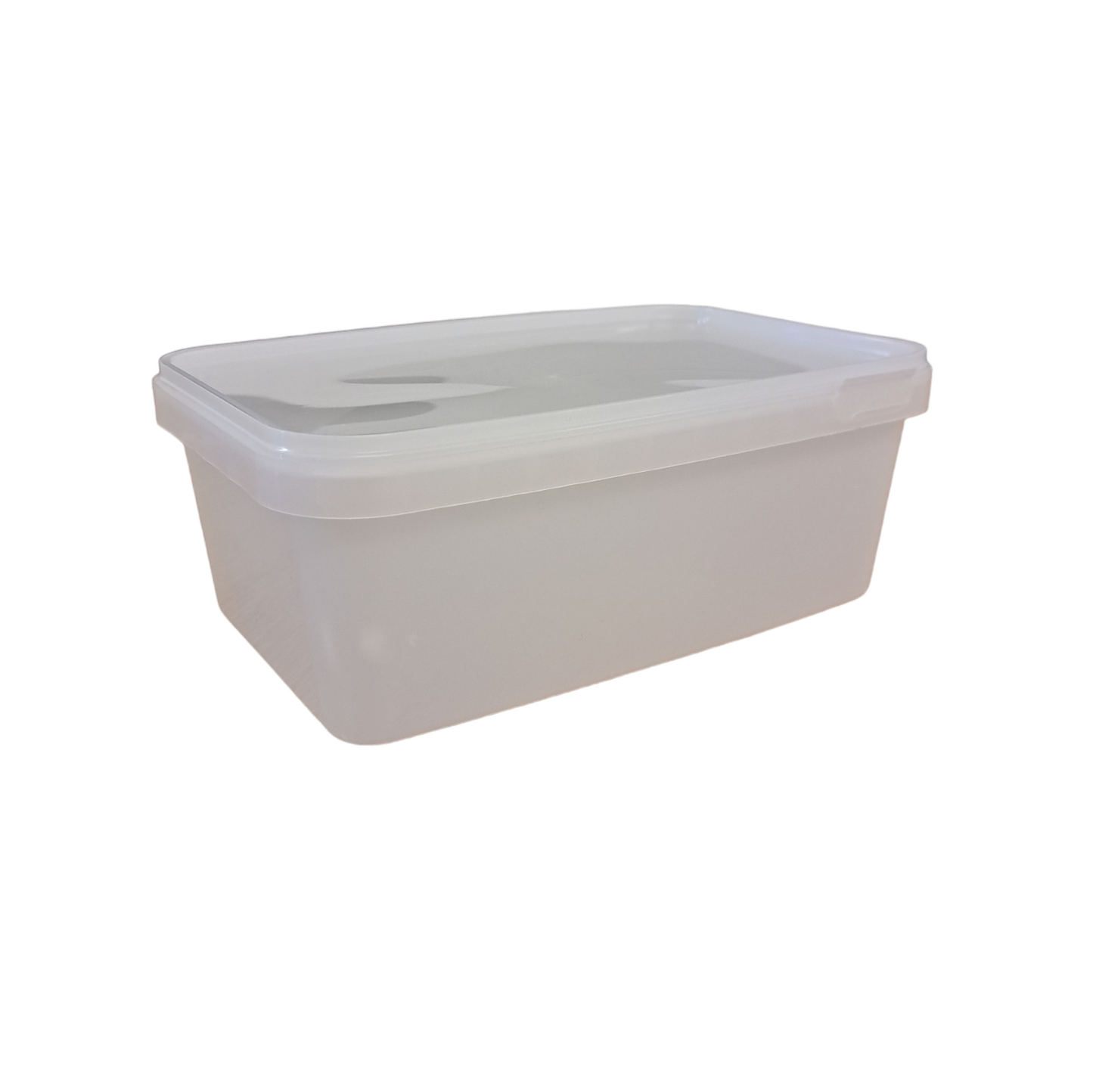 1 litre rectangle tamper evident container & lid