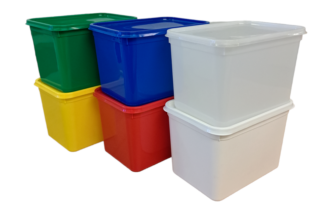 colour coded catering tubs