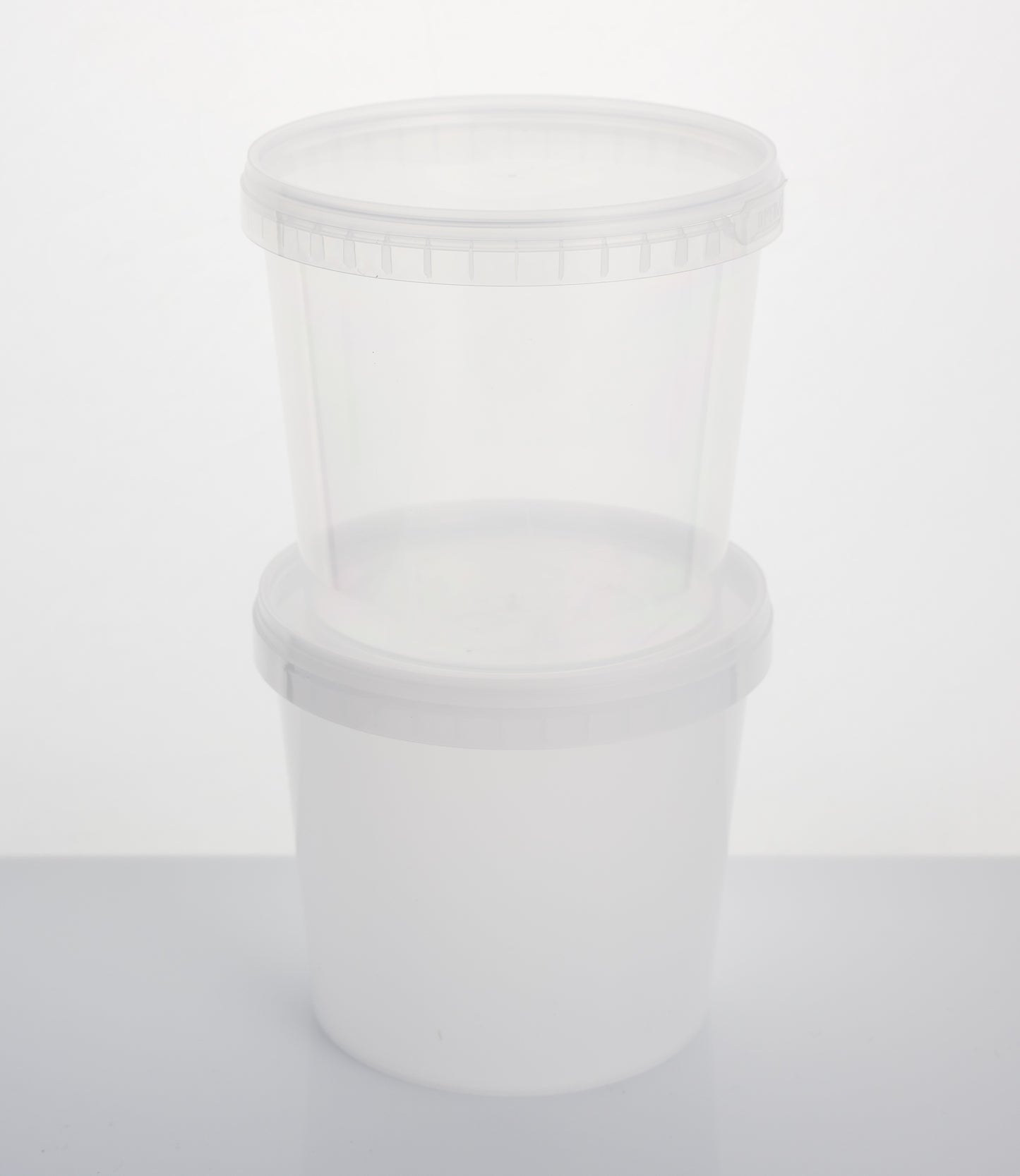 1 litre round tamper evident container & lid