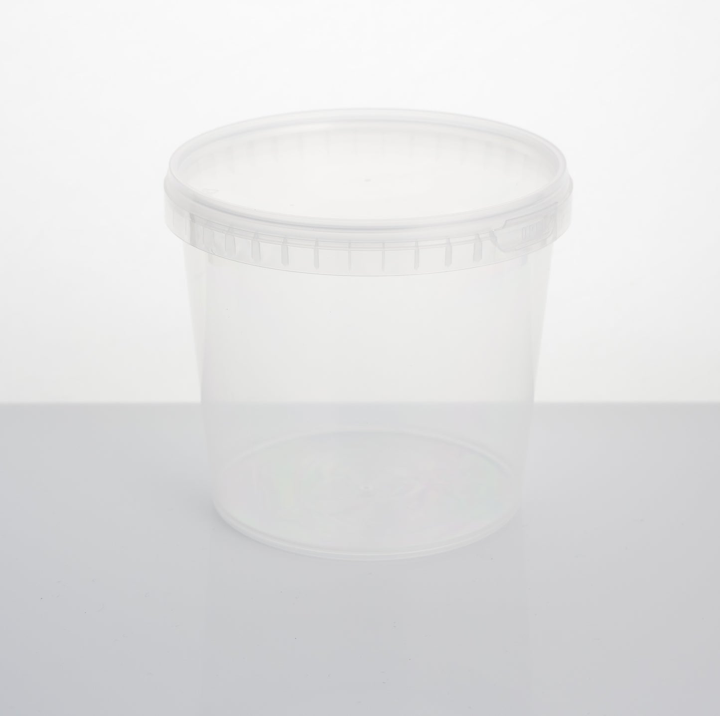 1 litre round tamper evident container & lid