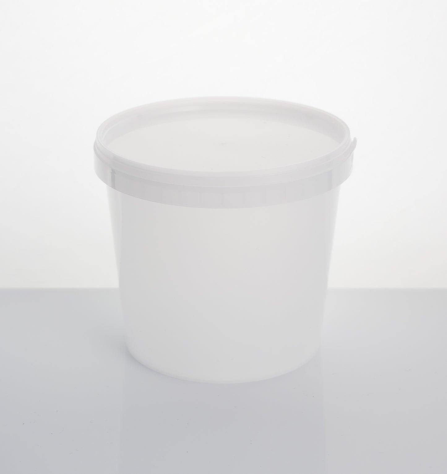 1 litre round tamper evident container & lid