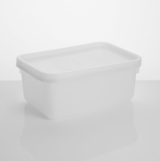 1 litre rectangle standard container & lid