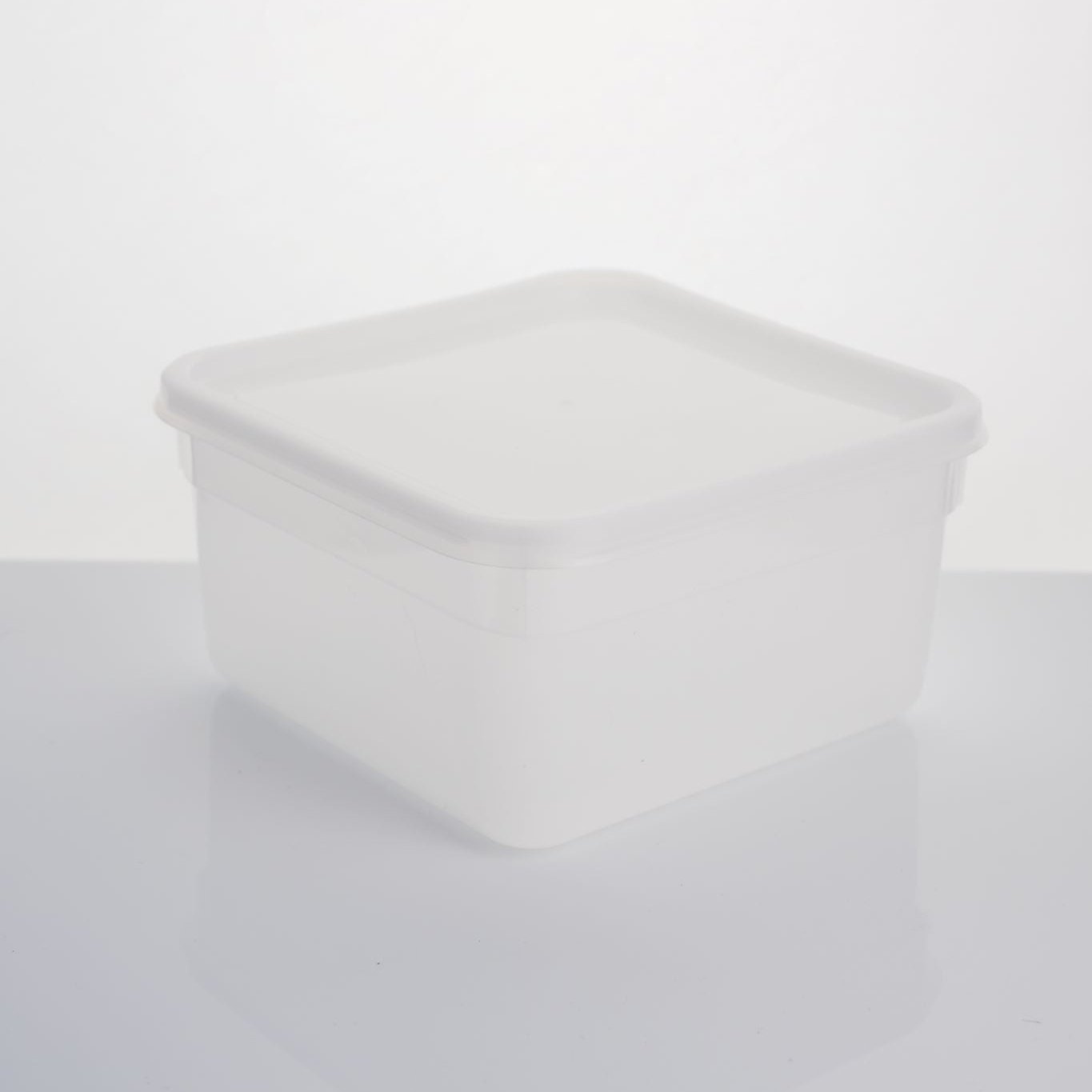 2 litre square standard container & lid