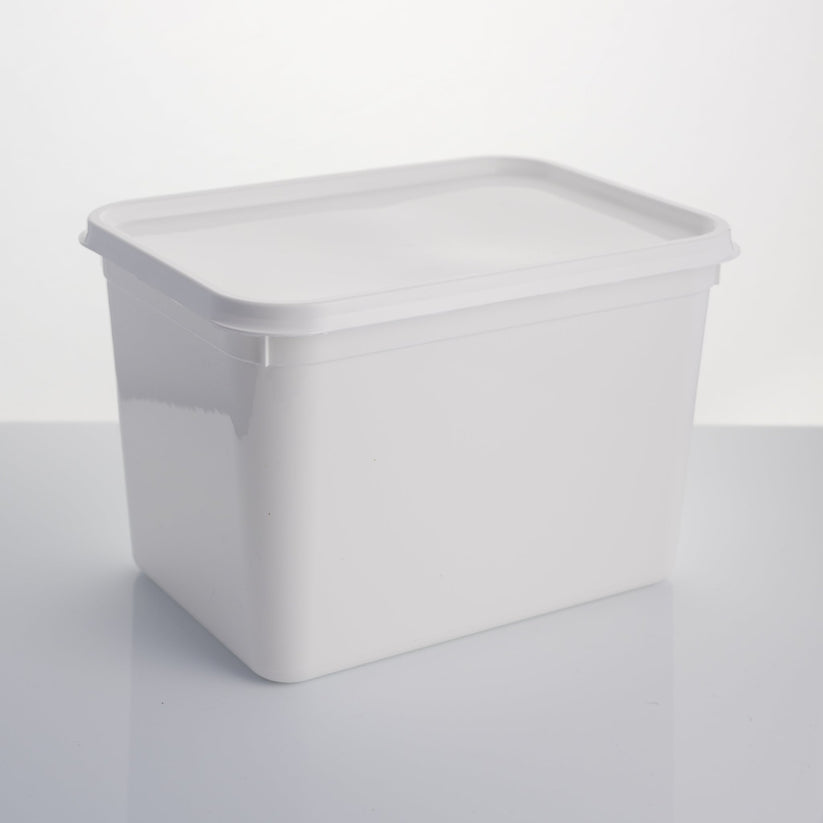 4 litre rectangle standard container & lid – Multiplas Ltd Store